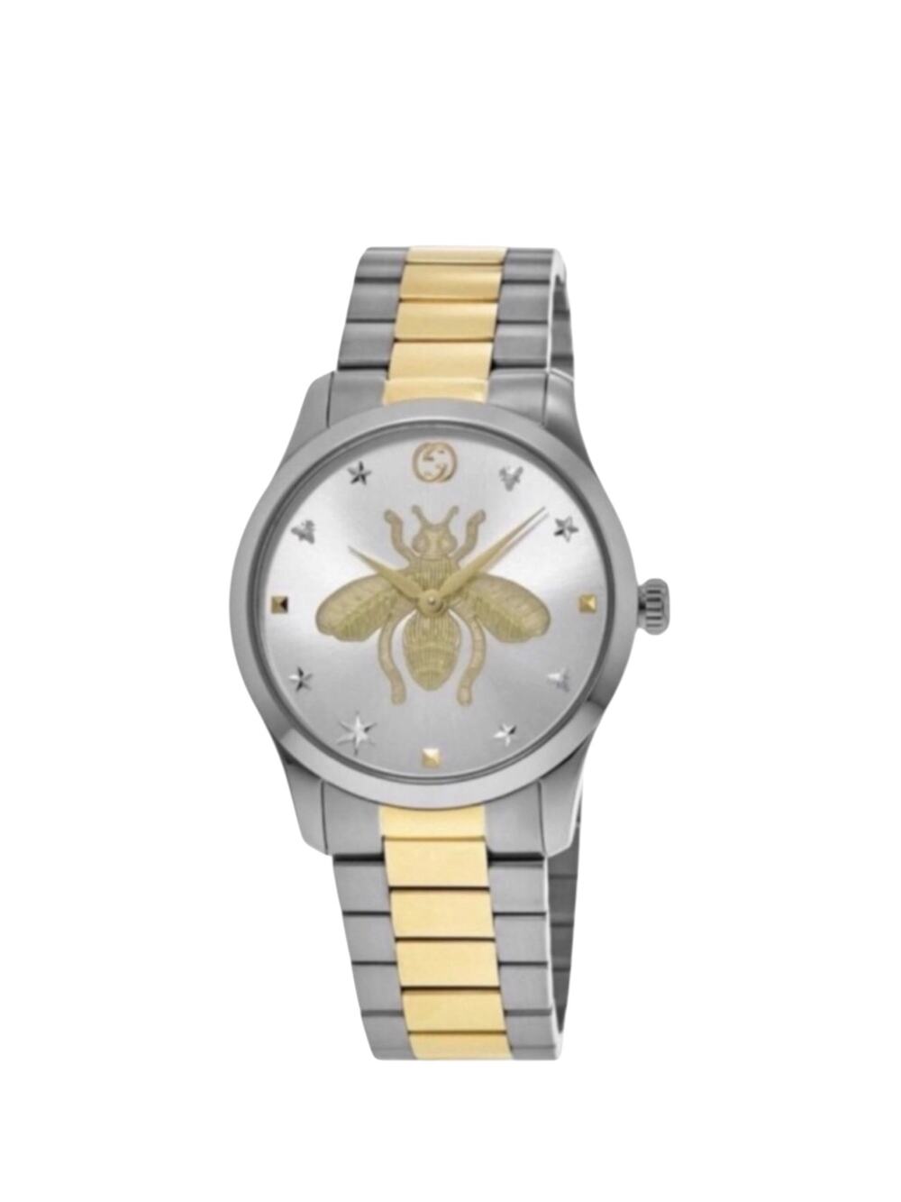 NWT Full Set Gucci Watch G-Timeless Gold Steel Bee Unisex 38mm YA1264131 - Picture 2 of 6